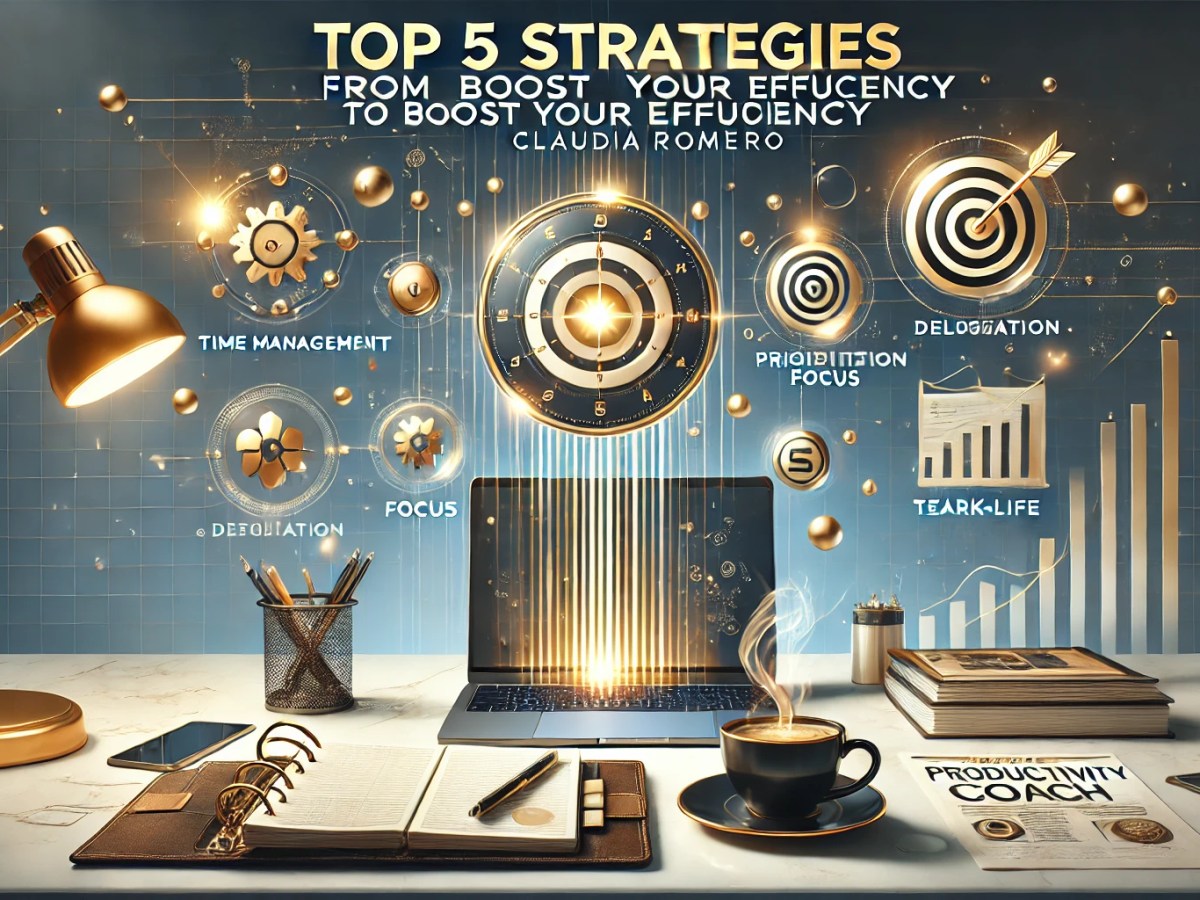 Top 5 Strategies from Productivity Coach Claudia Romero to Boost Your&nbsp;Efficiency